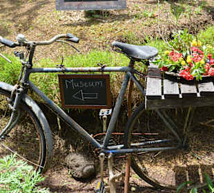 Fahrrad als Dekoration