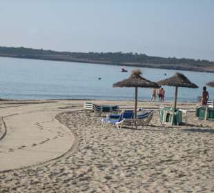 Der lange Sandstrand