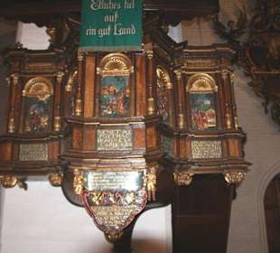 Kanzel aus dem Jahre 1579 