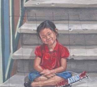 Le mur des canuts: Die lächende süße Kleine