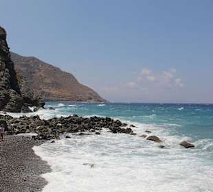 Der Strand am Ende der Richti-Schlucht