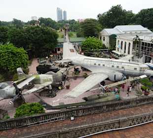 Blick von oben auf die Freifläche