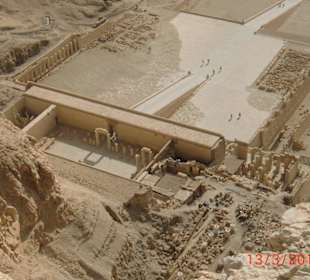 Draufsicht auf den Hatschepsut-Tempel