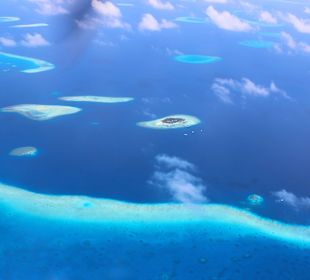 Blick aus Wasserflugzeug