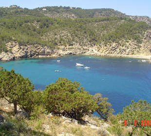 Ausblick von dem Grotteneingang in San Miguel