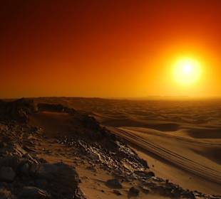 Sonnenuntergang in der Wüste