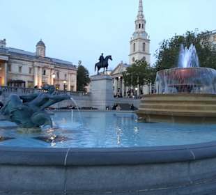 Fontanna przed National Gallery