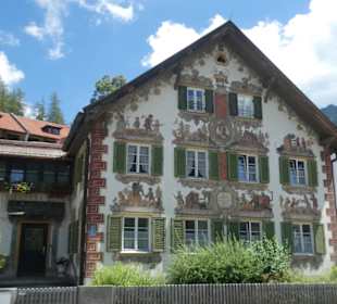 Lüftlmalereien am Hänsel und Gretel Haus