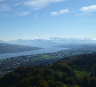 Alpen im Hintergrund