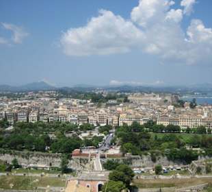 Korfu Ausblick von alter Festung