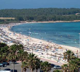 Strand von Sa Coma auf Mallorca