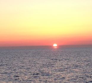 Sonnenuntergang von der Seebrücke aus