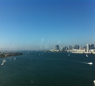 Fahrt über die Coronado Bridge, San Diego