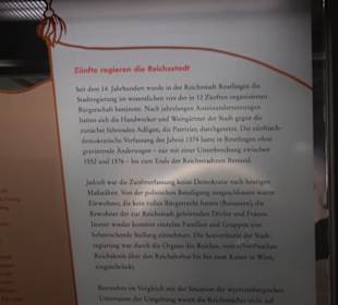 1. Obergeschoß - Zünfte - Reichtadt 16 - 18. Jh.