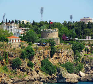 Blick zum Hafen von Antalya