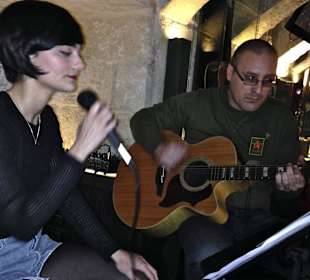 Kim Pepe & J. J. at Hard Rock Bar Valletta