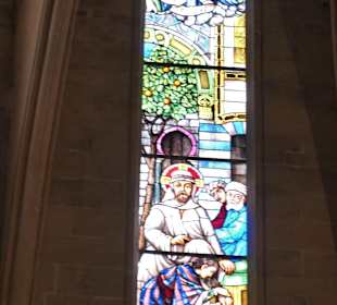 Fenster der Església de Santa María de Sineu