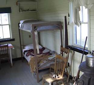 Innenraum Hütte Streckenarbeiter