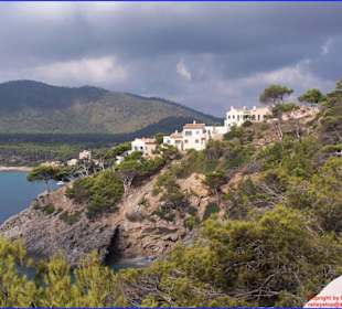 Blick auf die Platja de Canyamel