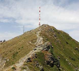Goldeck mit Bergrücken
