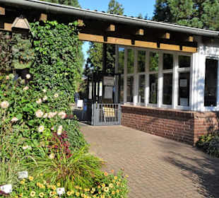 Der Eingangsbereich des Botanischen Gartens