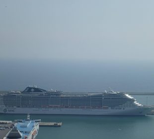 Blick in den Hafen von Barcelona