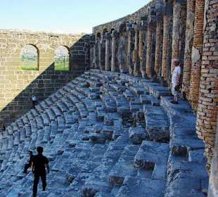 Aspendos An/Abfahrt Landschaft