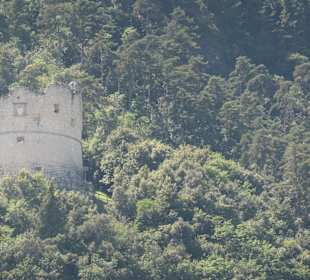 Die Bastion, Ruine 150 Meter über Riva del Garde
