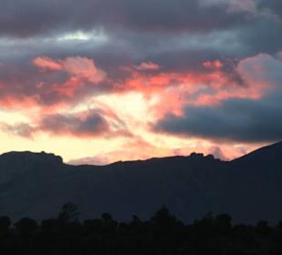 Sonneruntergang über Ambalavao