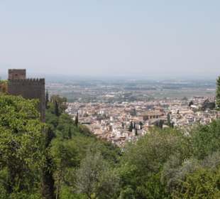 Blick auf die Alcazabar