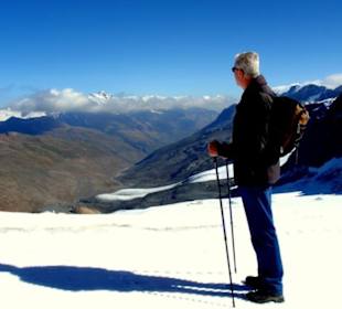 Blick vom Gletscher im Sommer