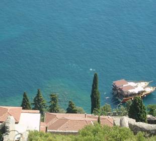 Häuser unterhalb der Burg