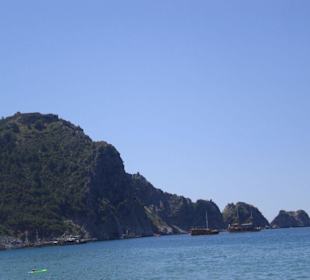 Strand Ausblick zur Burg
