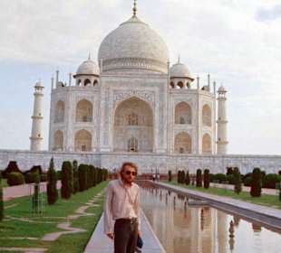 Jerzy in Agra bei Taj Mahal in Agra