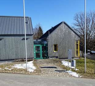 Das Empfangsgebäude des Bauernhofmuseums