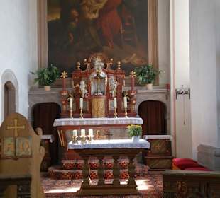 Altar der Kapelle auf der Milseburg
