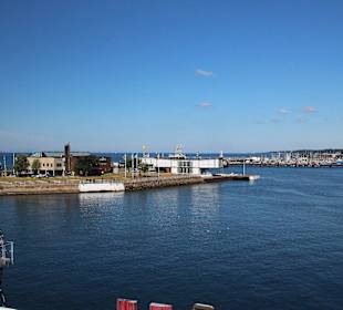 Das Hafenbecken von Helsingborg