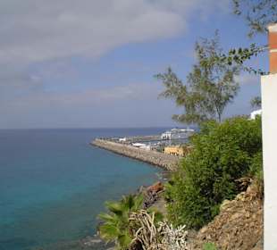 Blick auf den Hafen von Morro Jable