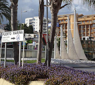 Auf dem Weg zum Hafen Puerto Marina