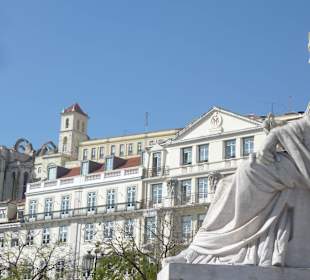 Rossio (Figur am Sockel der Säule)