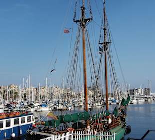 der Hafen von Barcelona