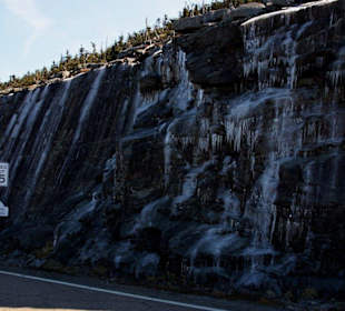 Parkplatz Whiteface Mountain im Oktober