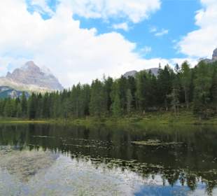 Blick vom Tal zur Nordseite der Drei Sinnen