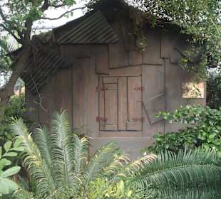 Unterkunft Tropische Wellblechhütte