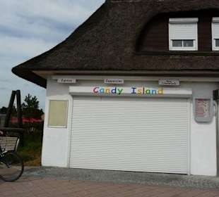 Shops and Restaurants at Sea Front in Dahme
