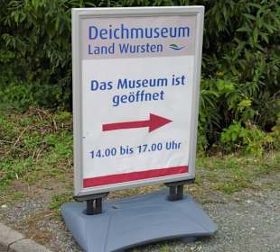 Hinweisschild des Deichmuseums