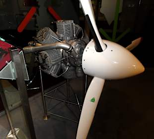 Ein Diesel-Flugzeugmotor