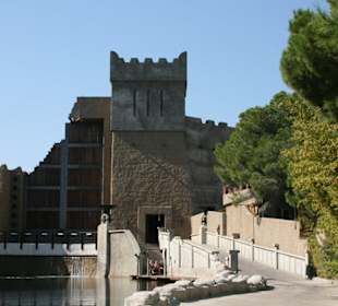 Blick zum Eingang des Aquapark´s