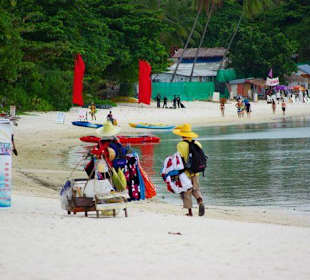 Fliegende Händler am Chaweng Beach Nord 