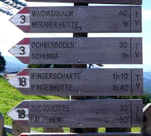Gute Wegbeschilderung